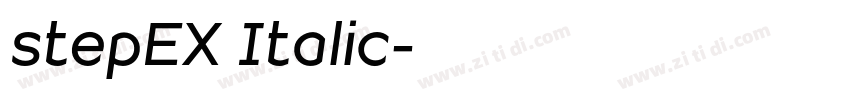stepEX Italic字体转换